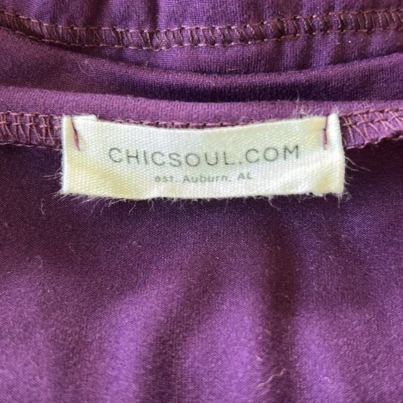 Purple Chic Soul Short Sleeve Dress - Picture 3 of 4